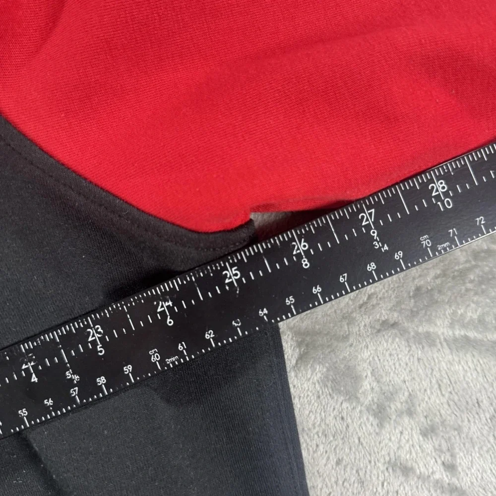 Polo Ralph Lauren Jacket Mens XL Black Red Fleece Varsity P Wing Track College